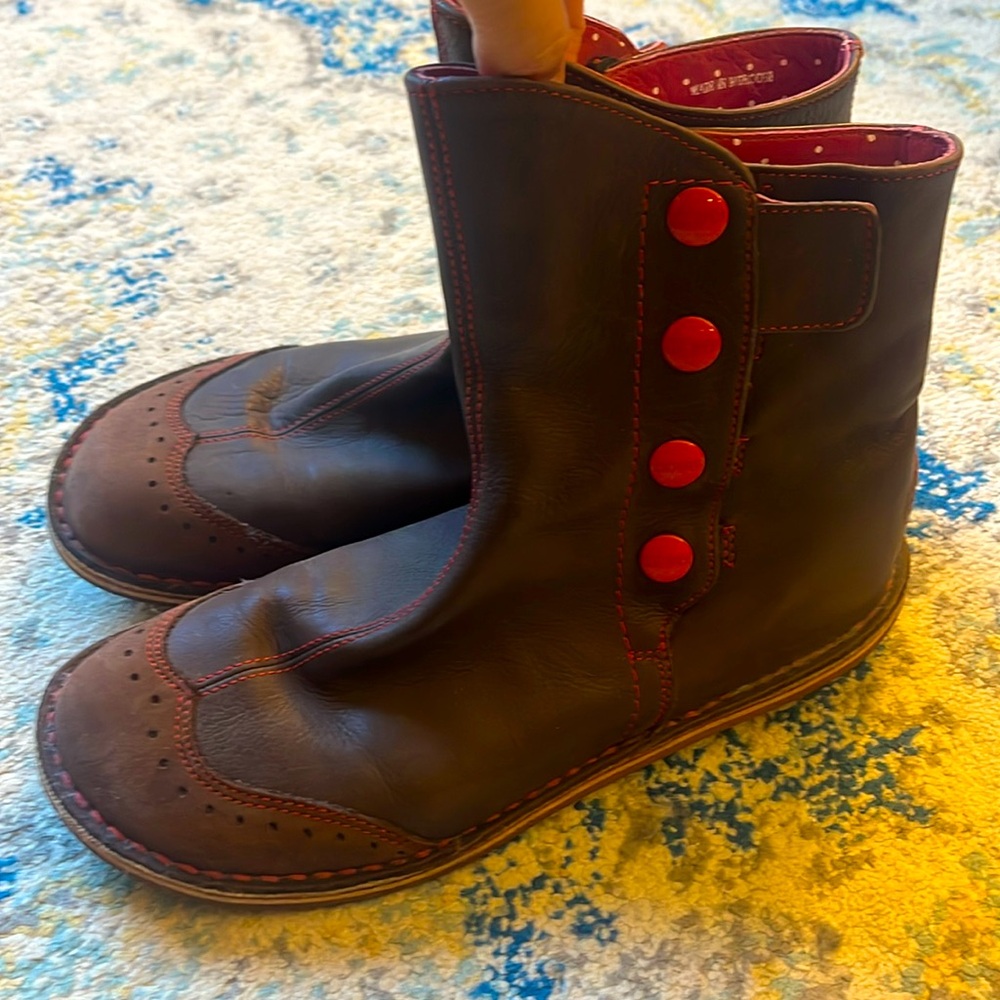 Camper Leather and Suede Boots EUC